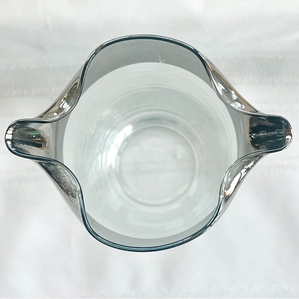 VTG Dorothy Thorpe Silver Overlay Roly Poly Cocktail Set Pitcher Four Glasses - Picture 5 of 8